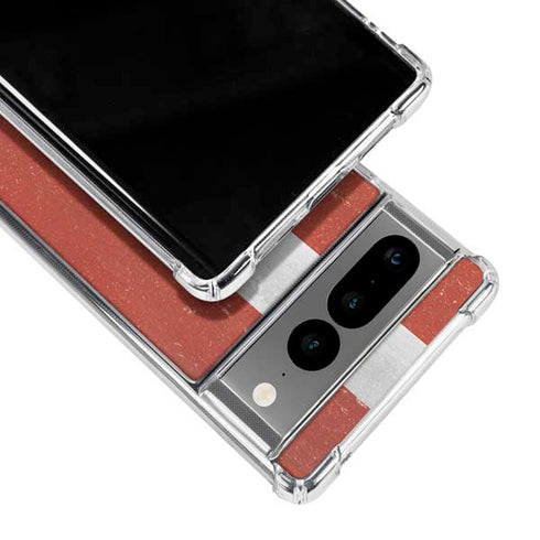 Latvia Flag Distressed Google Pixel 7 Pro Clear Case